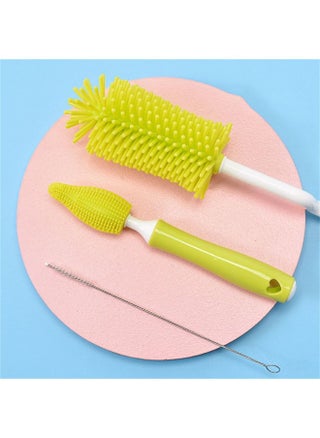 3pcs Bottle Brush 360-degree Rotary Pacifier Cup Cleaning Brushes Handheld Cleaner Brush Washing - Yellow - pzsku/ZCD02057BB82B431A6C74Z/45/_/1680762222/f080cdcb-1fc0-49cb-b223-f0e3d0eaba6e