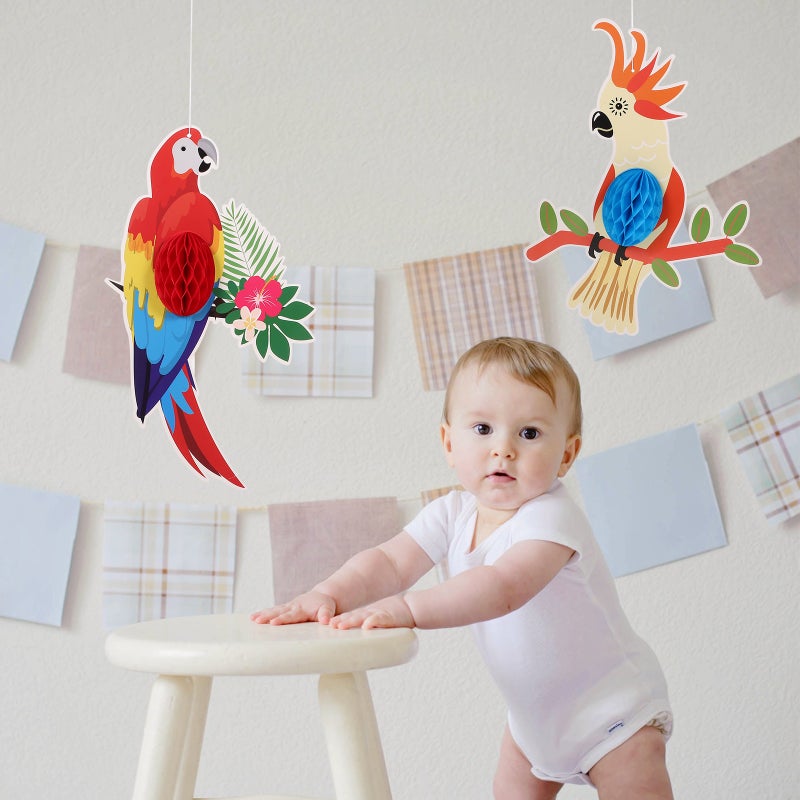 Hanging Cutout Decoration Bird Paper Cutouts Assorted Color Classroom Supplies Exquisite Design 6Pcs - Image 3
