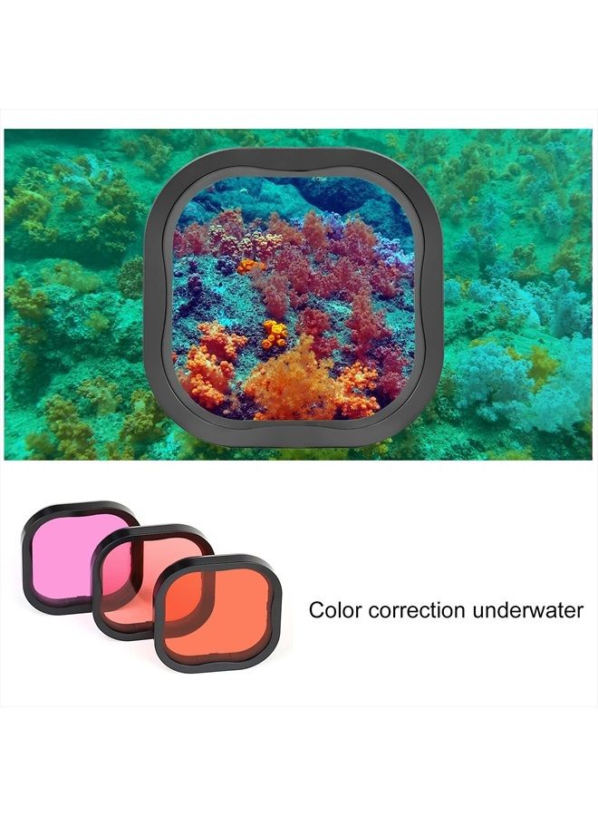 GEPULY Waterproof Case with Dive Filters for GoPro Hero 9 10 11 Black, 60m Underwater Protective Dive Housing Case with Red, Snorkel, Magenta, Close-up Filters for GoPro Hero 11 10 9 Black Camera - Image 5