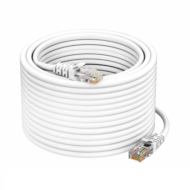 ProDot Cat 6e 50 Meter Ethernet Cable/LAN Cable/Network Cable I High Speed 250MHZ I Weatherproof/UV Resistant I RJ45 Lan Cable I -10° To 60° Weather I Solid Conductor I 4 Pair (8 Wire Multi-Color) - Image 1