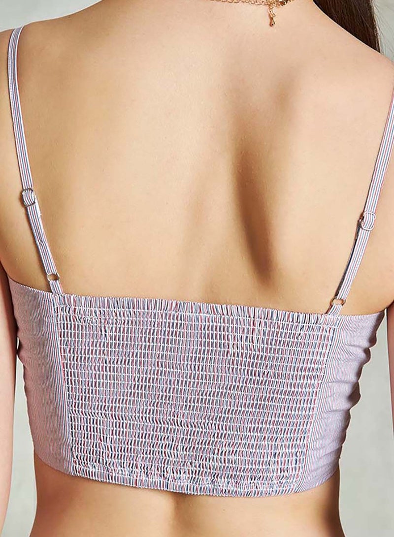 Virgio VIRGIO 100% Cotton Twist Front Striped Cami Top  - Image 3
