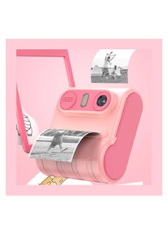 DIGI CORE Digital Camera For Kids 46MP Kids Camera With 32GB SD Card Full HD 1080P Cameras Mini Kids Camera With Instant Print Thermal Printer With 3 Thermal Rolls 2.4Inch Eye Protect Screen With Speaker Pink  - Image 2