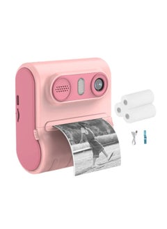 DIGI CORE Digital Camera For Kids 46MP Kids Camera With 32GB SD Card Full HD 1080P Cameras Mini Kids Camera With Instant Print Thermal Printer With 3 Thermal Rolls 2.4Inch Eye Protect Screen With Speaker Pink  - Image 5