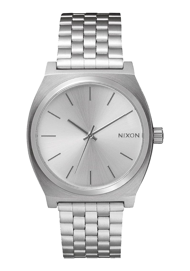Nixon Time Teller All Silver Womenâ€™s Watch (37mm. All Silver Face & Metal Band) - Image 1