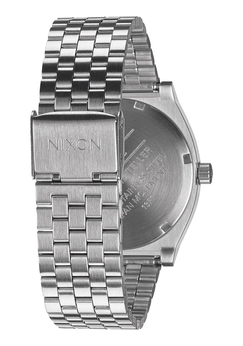 Nixon Time Teller All Silver Womenâ€™s Watch (37mm. All Silver Face & Metal Band) - Image 3