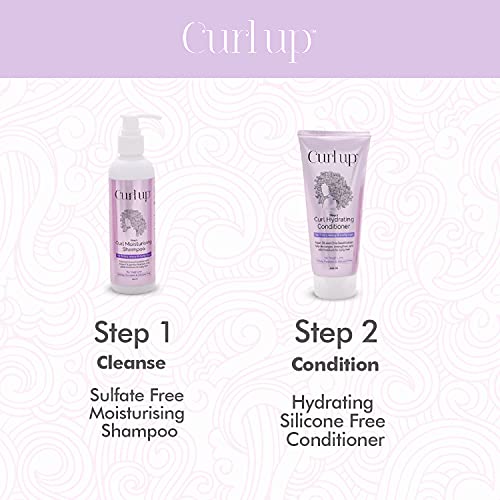 Curl Up Hair Wash Combo with Curly Hair Shampoo And Conditioner | For Dry Frizzy, Wavy & Curly Hair | Sulphate Paraben And Silicone Free - 200ml each (Combo of 2) - Image 3