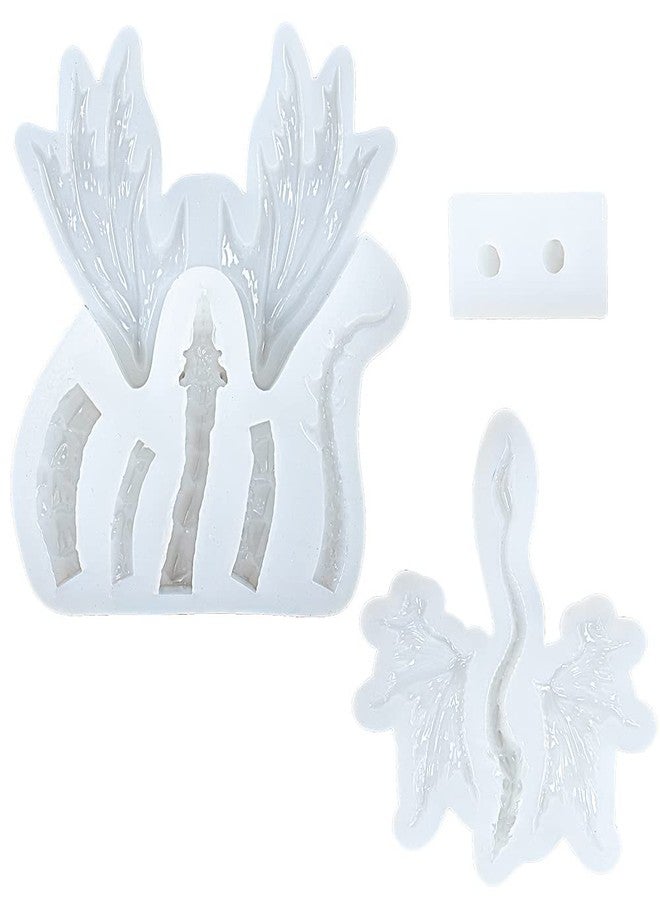 FUNSHOWCASE Winged Dragon Silicone Molds Pack of 2 for Epoxy Resin Casting Jewelry Making Fondant Cake Topper Polymer Clay Craft Large 10inch Small 3inch - Image 3