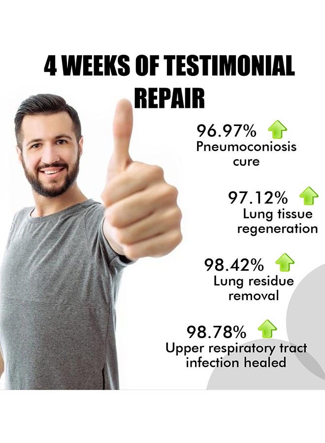 EELHOE Herbal Lung Deep Cleaner Patch Hypoallergenic Non-irritating Organic Herbal Extract Body Care Patches to Relieve Fatigue - Image 2