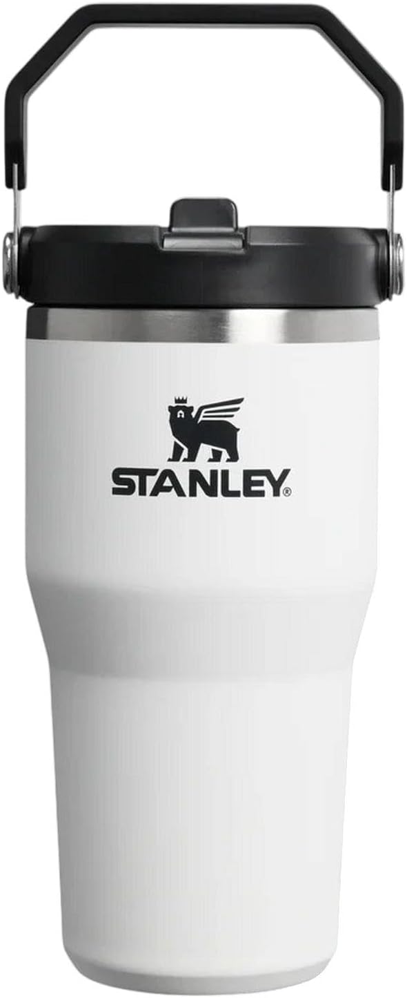 Stanley IceFlow GO 590ml/20oz Flip Straw Water Bottle - Chalk - Image 1
