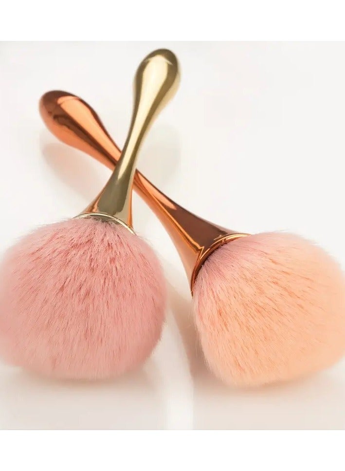 ORiTi Large Mineral Powder Brush Bling Dazzling Luxurious Crystal Rhinestone Synthetic Makeup Brush for Foundation Blush Buffing or Bronzer for Daily Makeup - Image 2