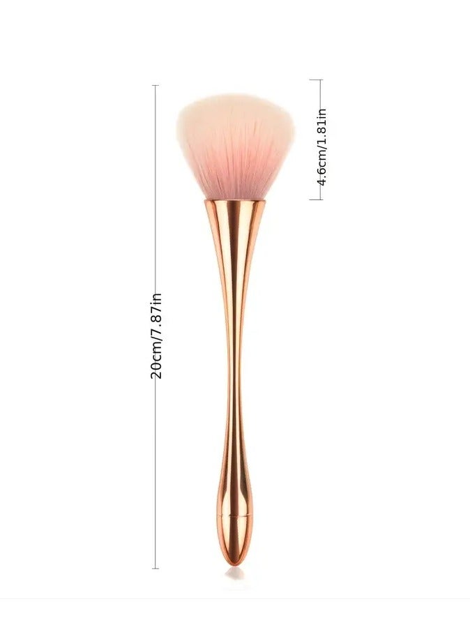 ORiTi Large Mineral Powder Brush Bling Dazzling Luxurious Crystal Rhinestone Synthetic Makeup Brush for Foundation Blush Buffing or Bronzer for Daily Makeup - Image 3