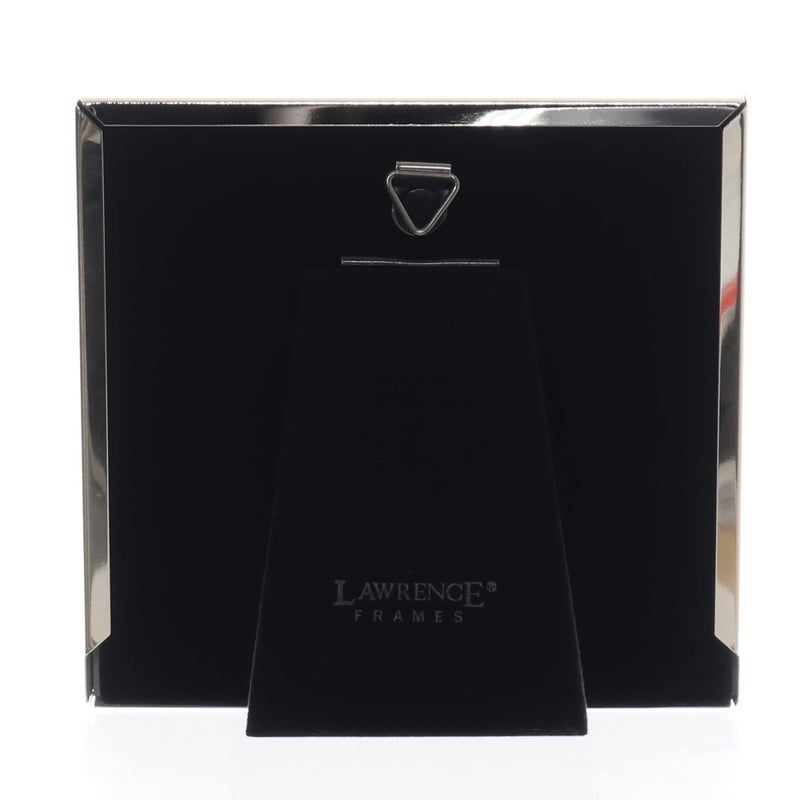 Lawrence Frames 4x4 Silver Metal and Gray Enamel Picture Frame - Image 4