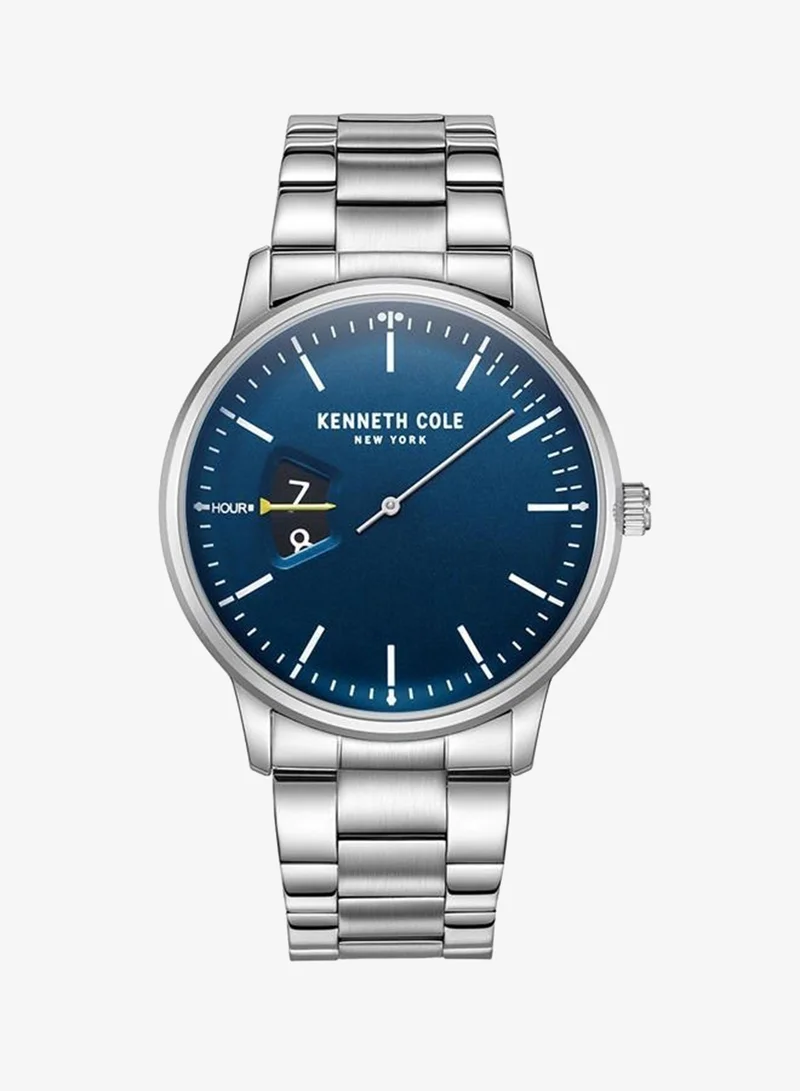Kenneth Cole New York 42mm Men's Quartz Watch With Stainless Steel Bracelet