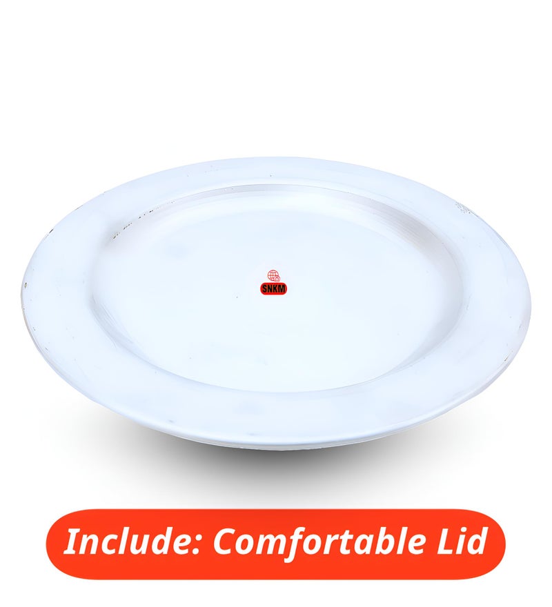 SNKM Aluminium Handi for Cooking 8 No. with Lid | Kitchen Cooking Pot Rice, Curry, Dal Tadka, Other Recipes (for 2-3 People, Capacity 2.5-Liters or 1-Kg, Very Small Size, Silver, Pack of 1) - Image 4