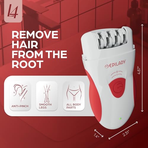 Epilady Legend 4 | Cordless Epilator Hair Removal Device for Women, 2 Speed Bikini Trimmer, Electric Shaver for Women, Rechargeable Body Hair Remover - Image 2