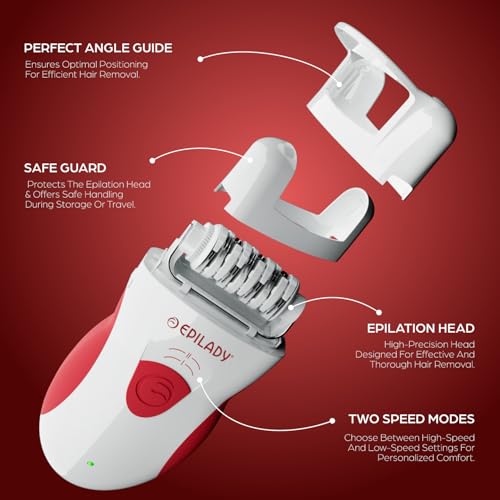 Epilady Legend 4 | Cordless Epilator Hair Removal Device for Women, 2 Speed Bikini Trimmer, Electric Shaver for Women, Rechargeable Body Hair Remover - Image 3
