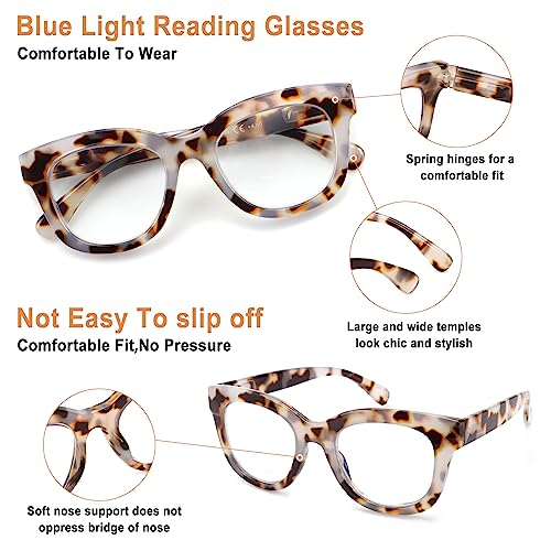 CHOFILORD Progressive Multifocus Reading Glasses for Women Men Blue Light Blocking Computer No Line Multifocal Readers (A1 Multicolor, 2.5, Diopters) - Image 5