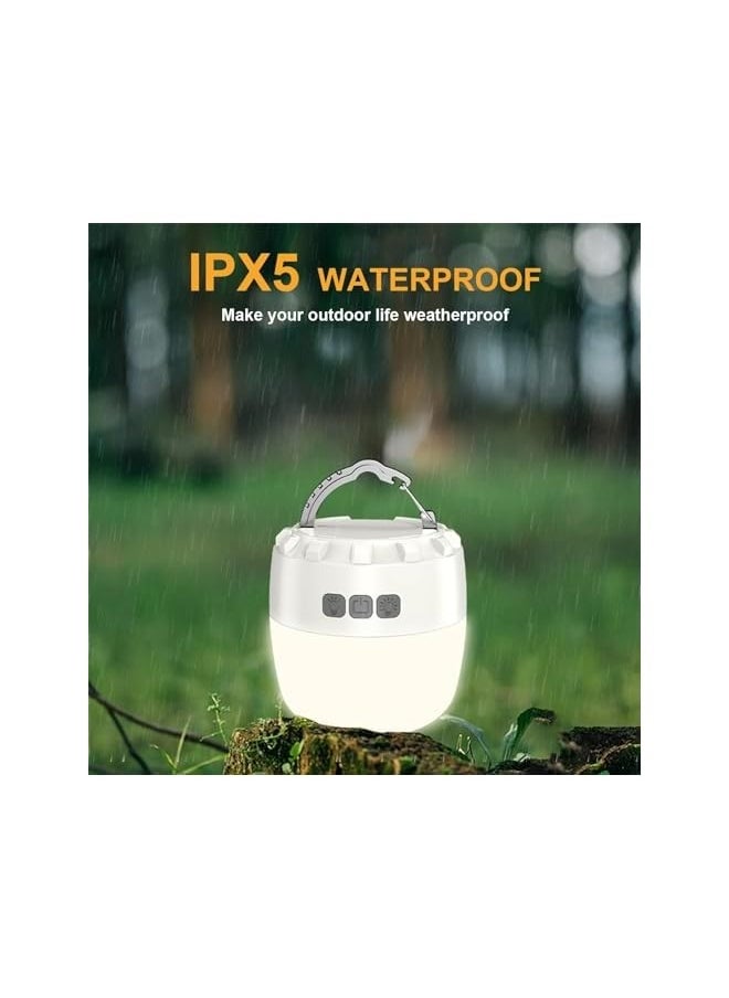 erorex LED Camping Lantern Rechargeable 5200mAh, Camping Lights with 4 Modes, Tent Lights Up to 150H LED Lanterns for Power Outages IPX5 Waterproof Emergency Lantern for Outages, Outdoor, Fishing  - Image 2