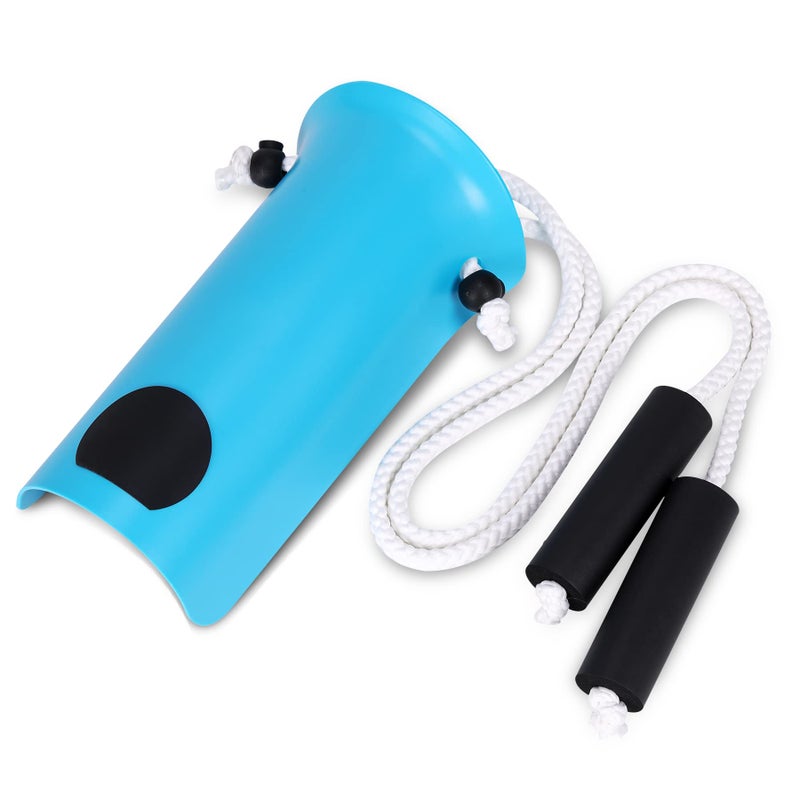 CAidRE Sock Aid - Wide 3.93" Sock Aid with Foam Handles, Sock Aide Device for Elderly, Sock Helper Easy On Easy Off, Blue - Image 1