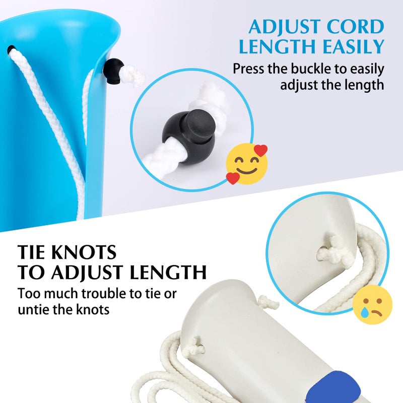 CAidRE Sock Aid - Wide 3.93" Sock Aid with Foam Handles, Sock Aide Device for Elderly, Sock Helper Easy On Easy Off, Blue - Image 5
