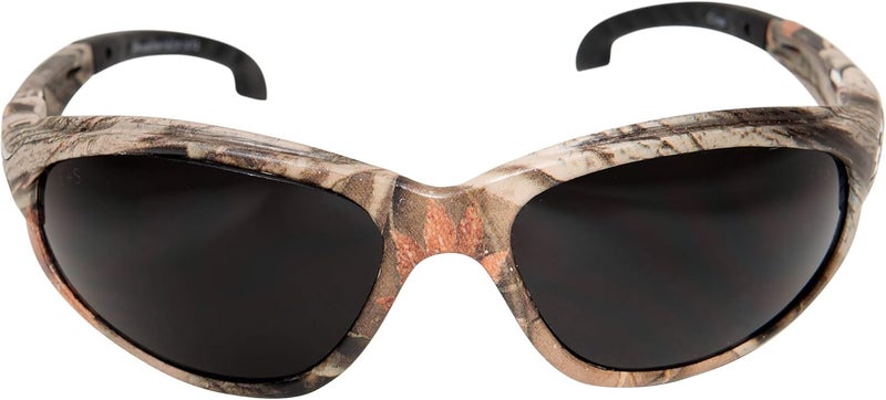 Edge SW116CF Dakura Wrap-Around Safety Glasses with Anti-Scratch and UV 400 Protection - Forest Camo Frame and Smoke Lens - Image 2