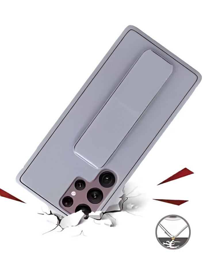 بورتوني غطاء حماية بحلقة معدنية قابلة للدوران للغاية لهاتف سامسونج جالاكسي S25 مع مسند مضاد للصدمات وملمس غير لامع ومضاد لبصمات الأصابع وغطاء مغناطيسي للسيارة لهاتف سامسونج جالاكسي S25 الترا - Image 3