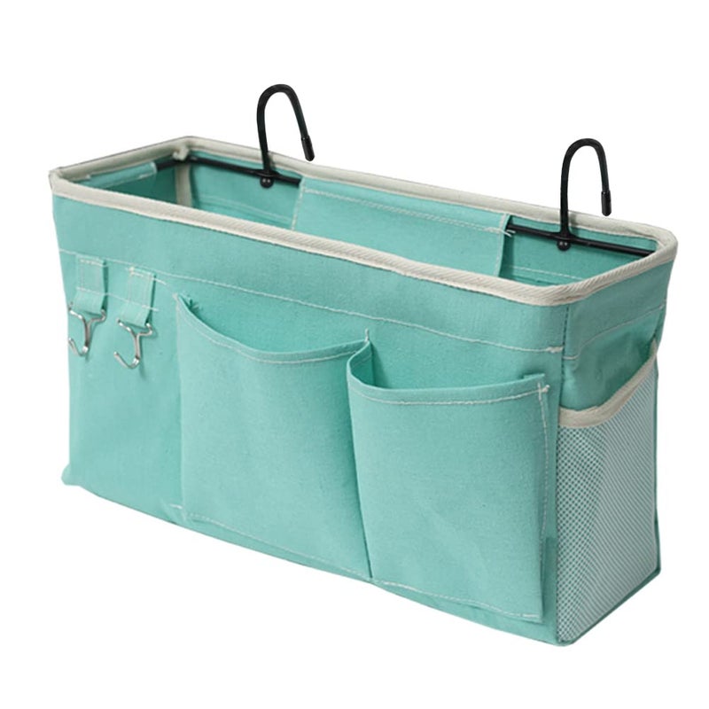Loghot Loghot Bedside CaddyBedside Storage Bag Hanging Organizer for Bunk and Hospital BedsDorm Rooms Bed RailsCan be Placed GlassesBooksMobile PhonesKeys Green 