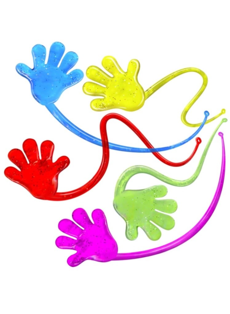 10 PCS Sticky Hands,Sticky Finger, Kids' Party Favor Sets, Fun Toys, Party Favors, Wacky Fun Stretchy Sticky Hands, Party Favors, Birthday Parties Articles, Toys for Sensory Kids  - Image 2