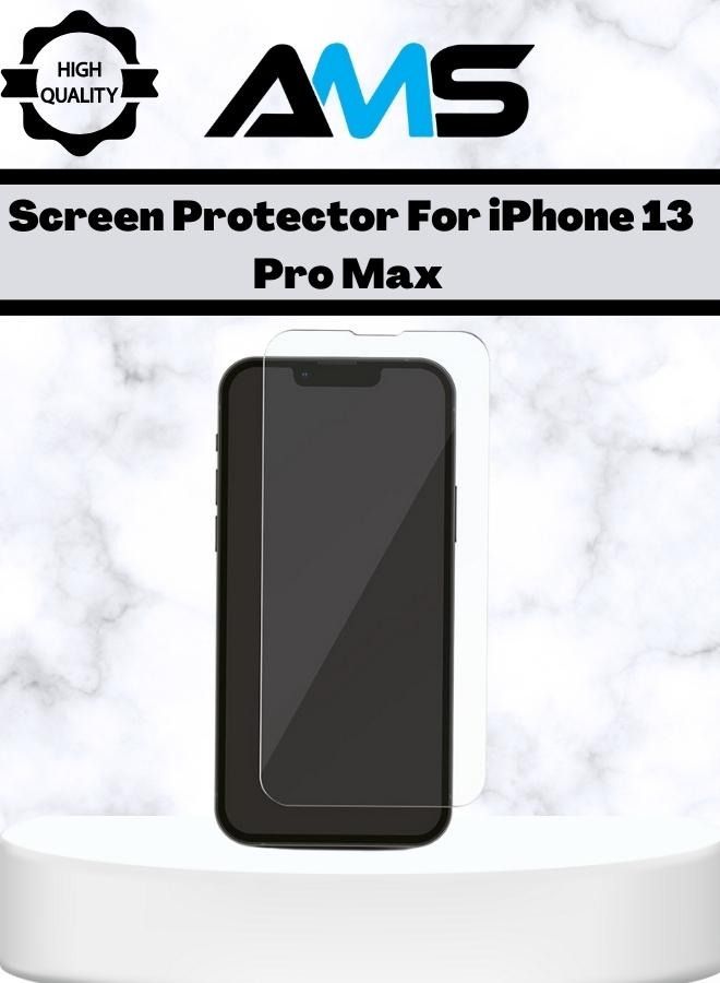 إيه إم إس شاشة حماية مصنوعه من الزجاج المقوى لهاتف iPhone 13 Pro Max
