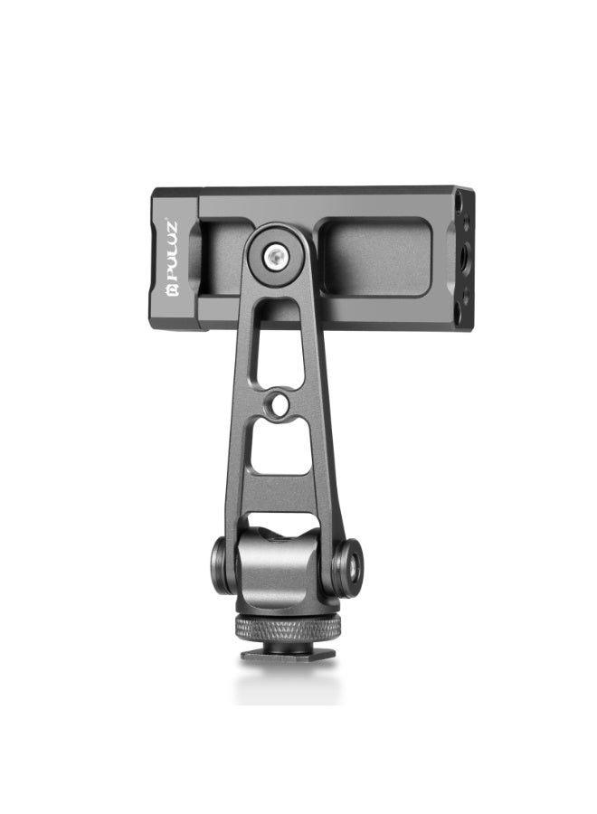 PULUZ PULUZ Z-axis 360 Rotation Cold Shoes Aluminum Alloy Phone Clamp Holder Bracket  - Image 2