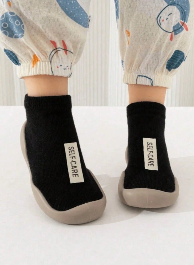 ShebSheb Baby Sock Shoes Toddler Cartoon Soft TPE Sole Non Slip Indoor Floor Slipper for Infant Boys Girls  - Image 2