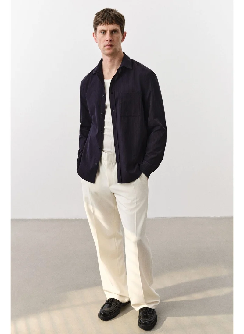 اتش اند ام Regular Fit Lyocell-blend shirt