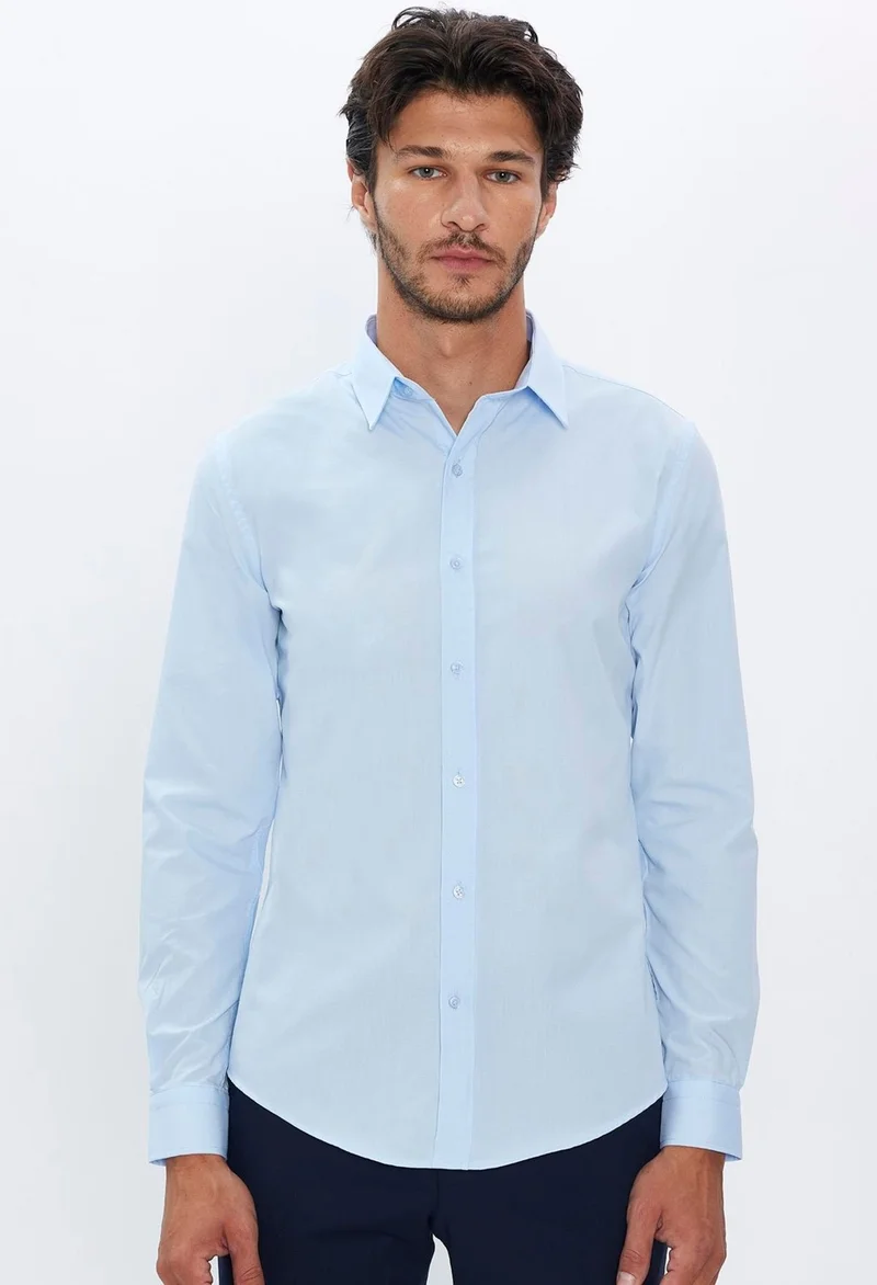 تودورس Slim Fit Narrow Cut Tery Cotton Men's Shirt
