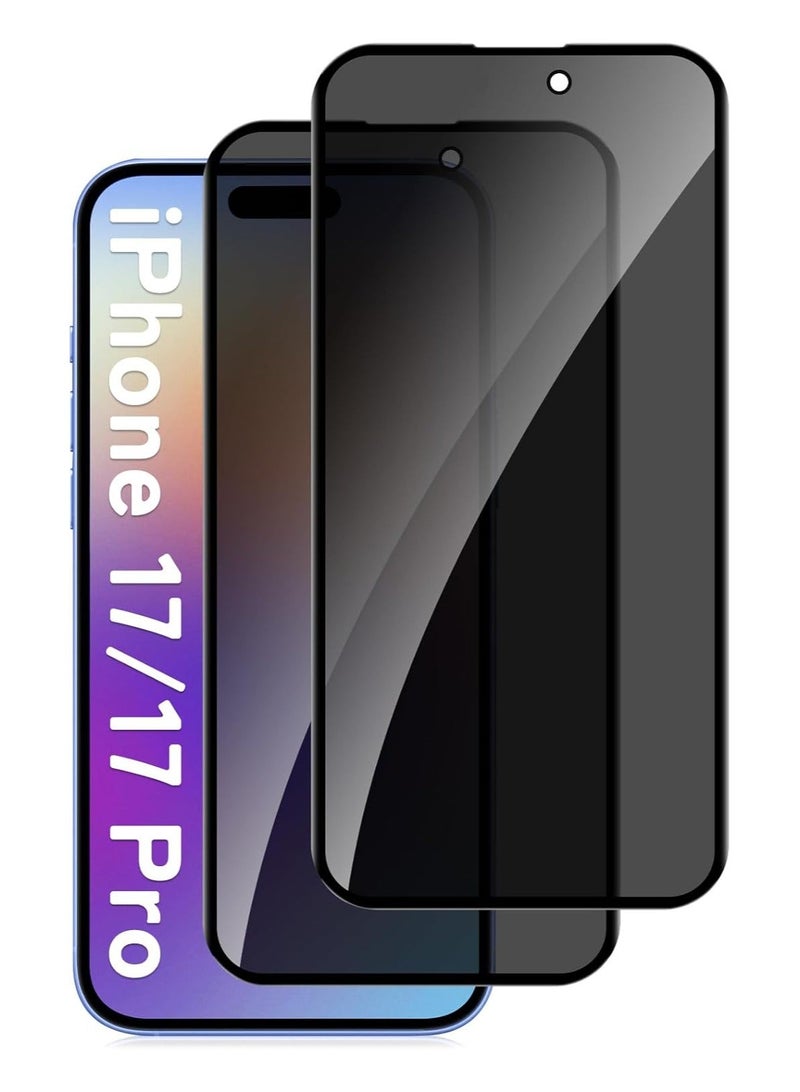 ACLIX Privacy Screen Protector for iPhone 17, Tempered Glass Anti-Spy Bubble Free Case Friendly Easy Installation Film for iPhone 17. - Image 1
