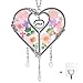 GUOER GUOER Heart Suncatcher with Pressed Flower Ornament Stained Glass Wind Chimes with Real Flowers,Birthday for Favorite  - Image 2