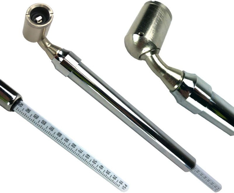 Haltec GA-255 Large Bore Swivel Foot Air Gauge 360 Degree Swivel 10-150 psi - Image 2