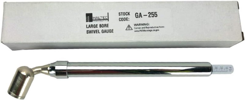 Haltec GA-255 Large Bore Swivel Foot Air Gauge 360 Degree Swivel 10-150 psi - Image 4