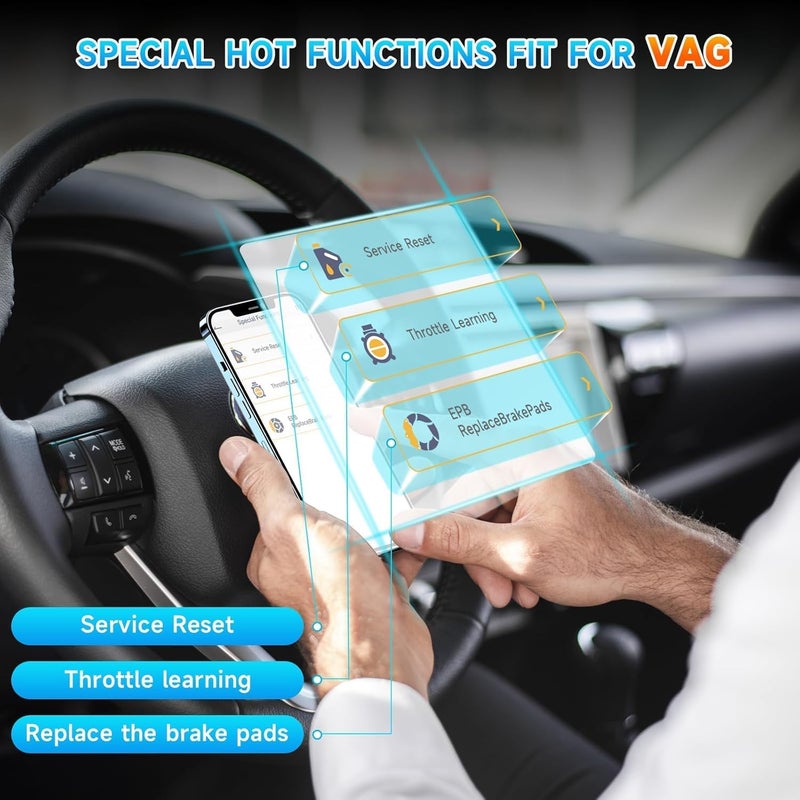 ANCEL BD500 Bluetooth OBD2 Scanner for VW Audi Seat Skoda - Image 2
