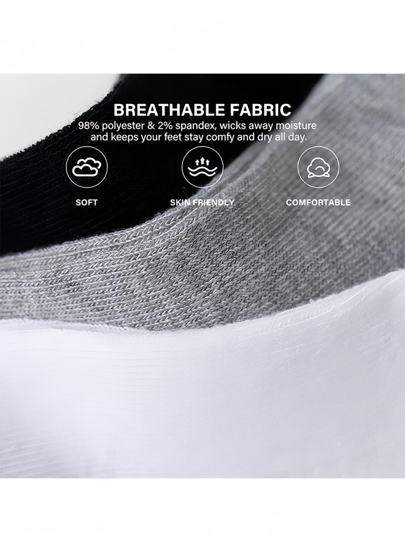 BELANO Women’s Breathable Mesh Cotton Ankle Socks 5 Pairs, Soft Low Cut, Lightweight for Daily Wear, Spring Summer Fall, 5 Colors - Image 3
