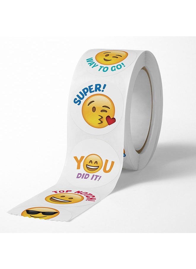 Round Shape Smiling emoticon Sticker Roll Multicolor 500 Stickers 1 Inch 8 Classic Pattern - pzsku/ZCD03DA2A343C9D08A3E7Z/45/_/1724485300/7a30d24b-cdcd-4f73-b65b-169a7a916999