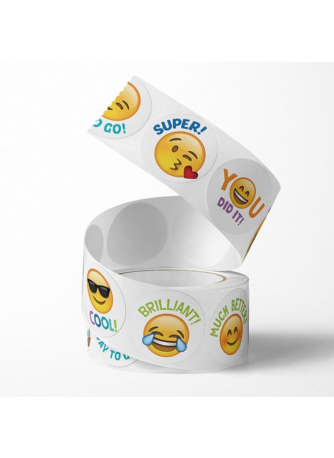 Round Shape Smiling emoticon Sticker Roll Multicolor 500 Stickers 1 Inch 8 Classic Pattern - pzsku/ZCD03DA2A343C9D08A3E7Z/45/_/1724485302/0e0ea7e5-ce96-4ef8-9cbd-d17e19e18a98