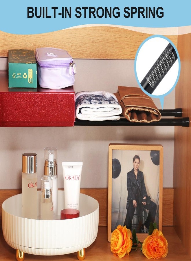 Goowin Tension Rod 16 to 28 Inch, Goowin Small Tension Rod, 5/8" Diameter No Drilling Expandable Short Tension Rods Spring Rods, Tension Rods for Closet, Cupboard, Hanging Clothes, 3 Pack, Black - Image 4