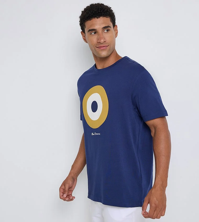 بين شيرمان Ben Sherman Men's Crew Neck Short Sleeve Printed T-Shirt
