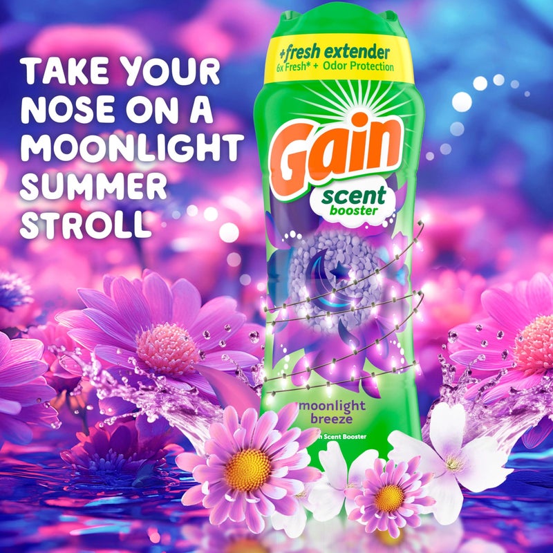Gain In-Wash Laundry Scent Booster Beads, Moonlight Breeze Scent, 24.0 OZ, Fresh Extender + Odor Protection - Image 3