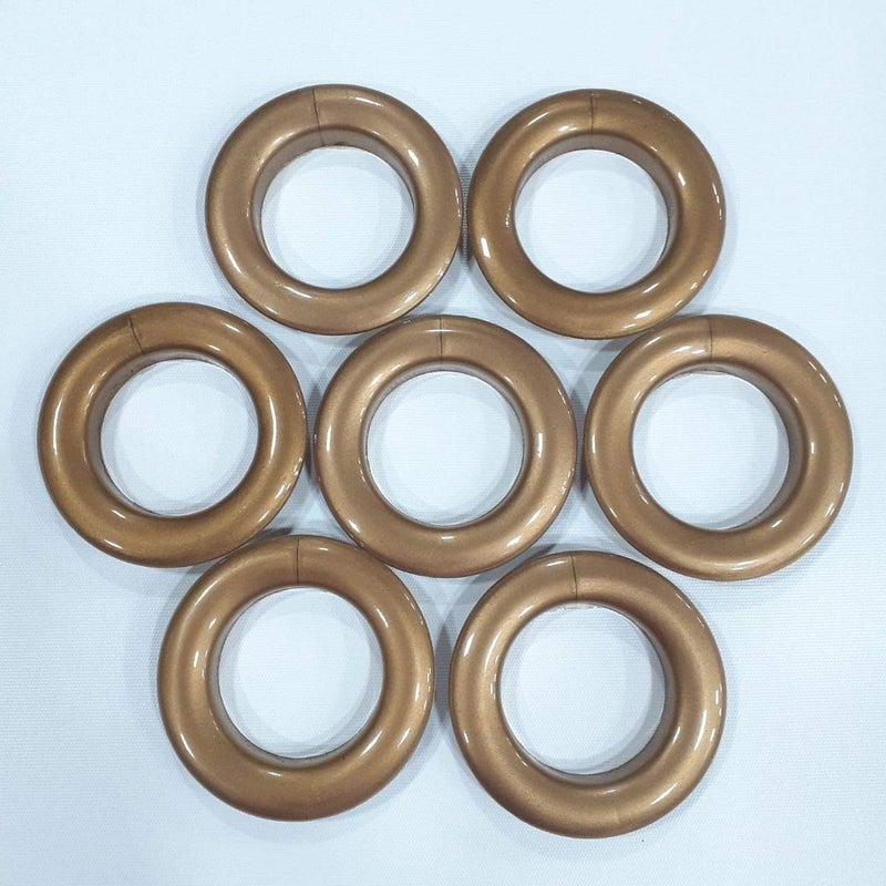 FAPBADRI Curtain Eyelet Rings with Back Lock (Male & Female), Suitable for a 1 inch Pipe, Colour Gold, 20 Pieces - Image 5