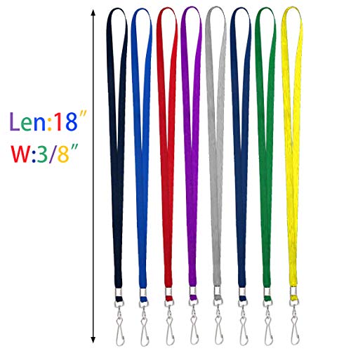 Bird Fiy Bulk Lanyards for Id Badges 50Pack Nylon Neck Flat Lanyard for Name Tag Badge Id Card - Image 2