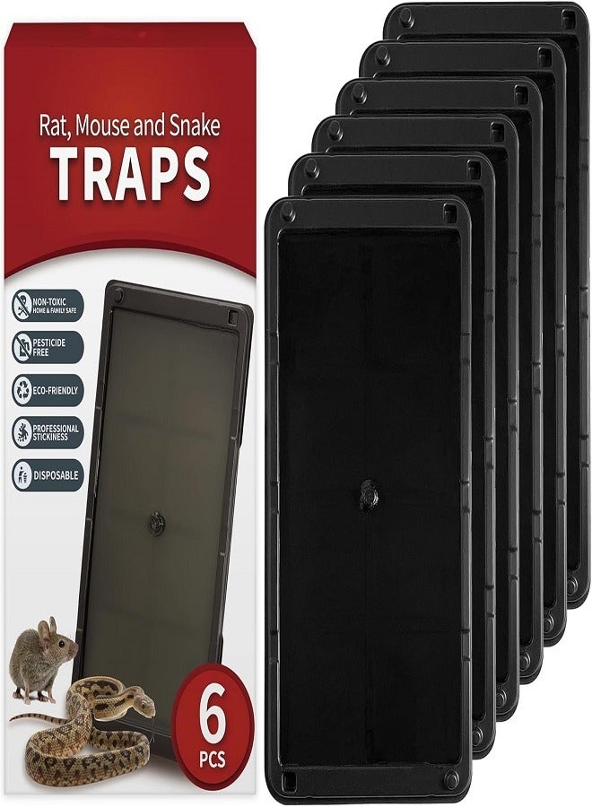 Generic Sticky Mouse Trap, 12 Pack Glue Traps for Snakes and Rats, Large Heavy Duty Sticky Traps with Non-Toxic Glue, Safe and Easy to Use, Indoor Plastic Mouse Trap  - Image 1