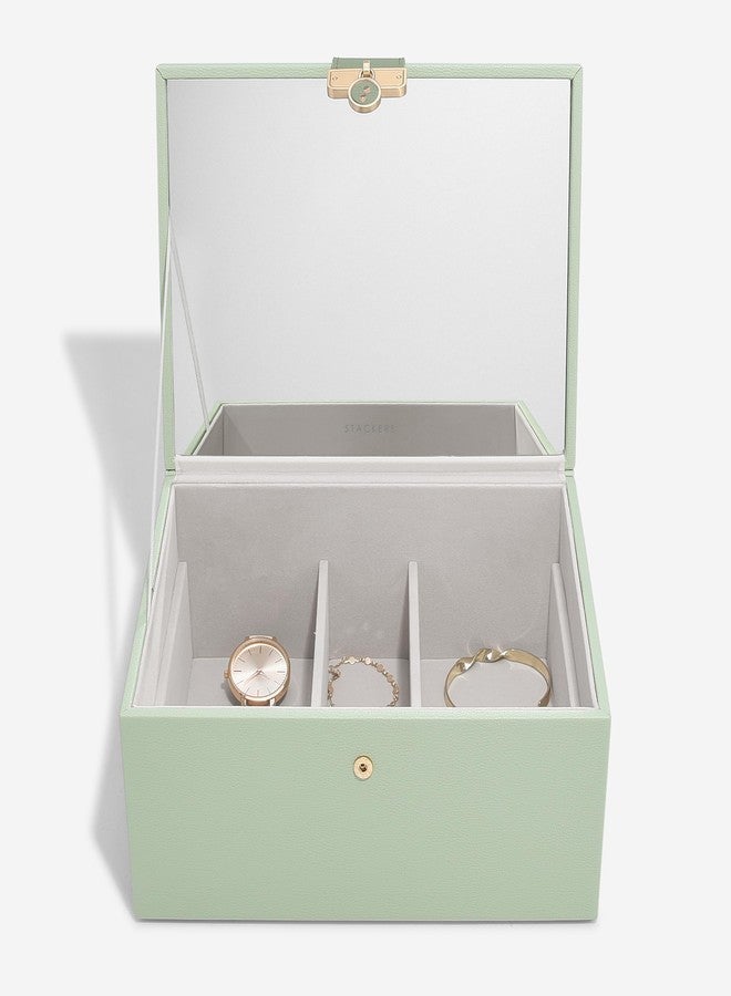 Stackers Sage Green Luxury Classic Jewellery Box - Image 3