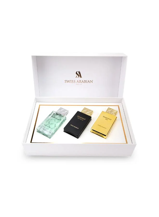 عطور سويس اربيان Gpac Shaghaf Collection 3Pcs Set