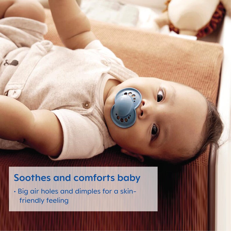 MAM Original Matte Baby Pacifiers 6-16 Months, Binky for Newborn Babies, BPA-Free Skin Soft Silicone Nipple, Easy to Clean, Developed with Medical Experts, 4 Count, Made in Europe - Image 5